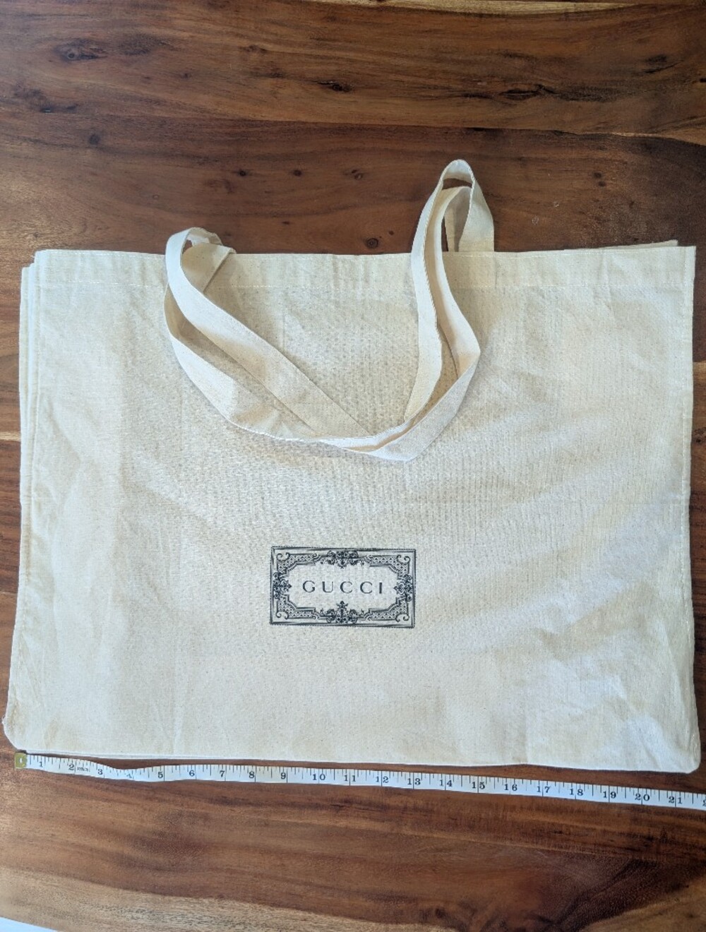 Gucci Cream Canvas XL Duster Tote